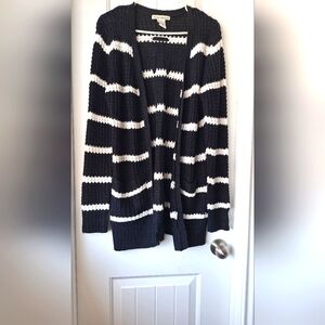 Striped Black and White Women's Sweater